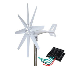HENGJINGTR 10000W Low Noise Horizontal Wind Turbine Generator 12V-220V with MPPT Controller 3 Phase AC Wind Turbine Power Generator Suitable for Patio Outdoor,12v
