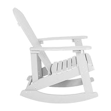 BizChair Set of 4 Savannah Adirondack Rocking Chairs White