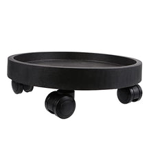 YYBOES Flower Pot Base Plant Pot Caster Heavy Duty Plant Dolly Indoor Planters White Plant Shelf Plant on Wheels Indoor Plants Round Flower Pot Stand Pulley Garbage Can Resin
