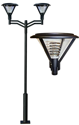 DABMAR LIGHTING GM9520-B Architectural Post Fixture 2 X 120 Volts, Black