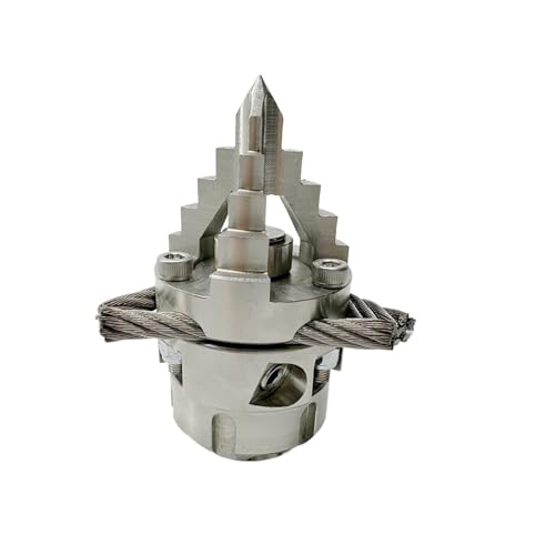LIOGIOHTIM SS Heavy Root Cutter Nozzle Kit High Pressure Pipeline Drain Dredging Cleaning Ceramics Sewer Jetter Chain Rotating Nozzle(Wire Brush 1I2 40L)