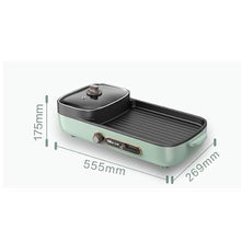 Non-stick Electric Grill Household Hot Pot Multi Cooker Machine Barbecue Maker