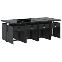 AMBERARD Patio Dining Set Set of 8 Black Furniture Set