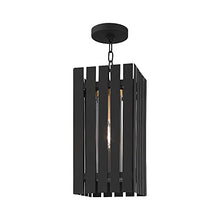 Livex 1 Light Satin Brass Outdoor Pendant Lantern Brass