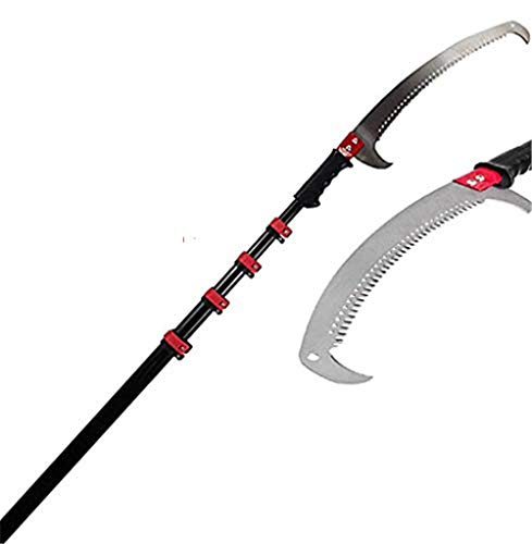 Telescopic Pole Saw 5.4-7.2m Extendable Telescopic Landscaping Pole Saw for Pruning and Trimming Branches and Leaves Extendable Limb Saw B