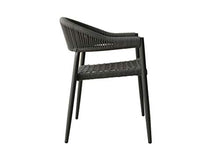 HomeRoots Set of Four 22" Gray Aluminum Outdoor Arm Chair