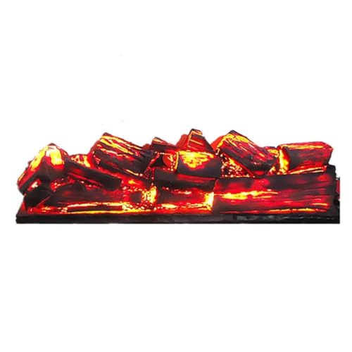 SDVantage 3D Fireplace Fireplace Simulation Charcoal Decoration Charcoal Fire Burning Fake Firewood Movie Shooting Props Bar Restaurant Decorations Indoor Fireplace，