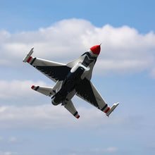 E-flite RC Airplane F-16 Thunderbirds 70mm EDF Jet BNF Basic Red/White