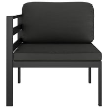 MNCVXAXG 6 Piece Patio Lounge Set with Cushions Aluminum Anthracite