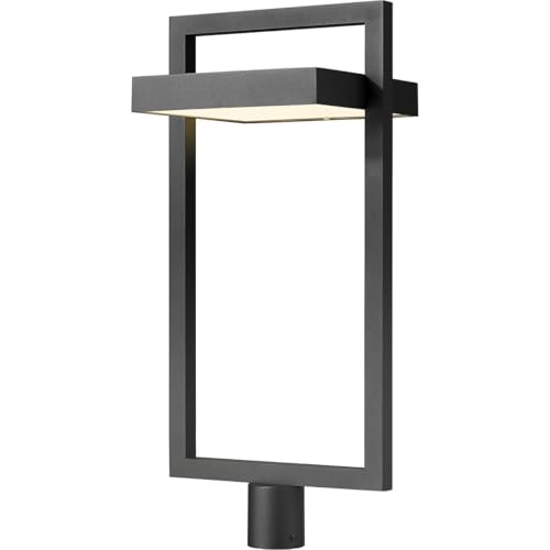 Z-Lite 1 Light Outdoor Post Mount Fixture 566PHXLR-BK-LED