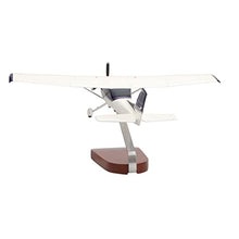 High Flying Models Cessna 182 Skylane Large Mahogany Sculpture Blue & White