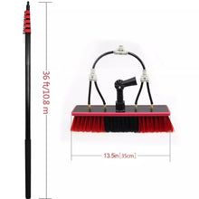DPLXQPP Window Cleaning Brush Telescopic Photovoltaic Panel Cleaning Brush Can Spray Water Through Brush Window Cleaning Set Suitable for Outdoor High Windows,36FT【10.8m】