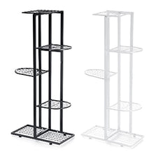 Pot and Pan Organizer 5 Tiers Iron Craft Bookshelf Plant Rack Display Shelf Home Indoor Outdoor Yard Garden Patio Balcony Flower Stands