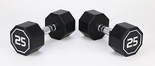Generic Apollo Odorless Octagon Rubber Dumbbell Set 5lb-30lb 6 Pairs Total 210 lb Dumbbell with Rack Black