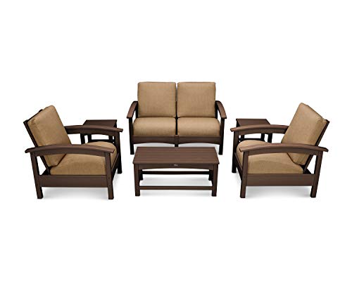 Trex Outdoor Furniture™ Rockport Club 6-Piece Deep Seating Conversation Set in Vintage Lantern/Sesame