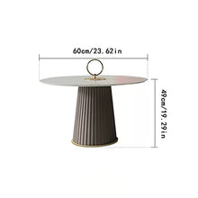 DIEYPOL Coffee Table Coffee Table Living Room Home Round Size Simple Coffee Table Living Room Rock Board Combination Furniture Mesa para Centro De Sala(D)