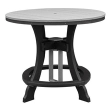 American Furniture Classics OS Home and Office Model 44R-C-LGB Counter Height Round Table in Light Gray with Black Base
