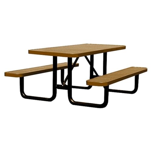 Picnic Table, 72" W x30" D, Brown
