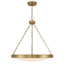 Golden Lighting 1700-30 Cameron 30" Wide LED Outdoor Pendant - Brushed Champagne Brass/Etched Glass