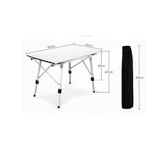 AFPSDLFJDLS Outdoor Folding Table Picnic Waterproof Desk for Beach Camping Aluminium Alloy