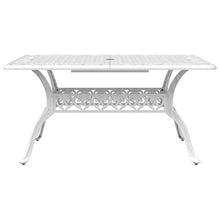 DYRJDJWIDHW Wicker Patio Furniture, Outdoor Furniture,5 Piece Patio Dining Set White Cast AluminumSuitable for Patio, Garden, Gazebo Low