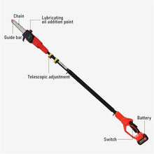 SGYYOFDP Garden Cordless High Branch Saw Lithium Battery Cordless Electric Telescope Long Pole Chainsaw with Extension Rod