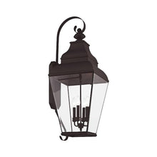 Livex Outdoor Wall Lantern 4 Light Black