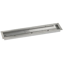 American Fireglass Stainless Steel Linear Drop-in Fire Pit Pan and Burner, 36 by 6-Inch