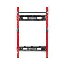 Signature Fitness Wall Mounted Fold-in Power Cage Squat Rack Red