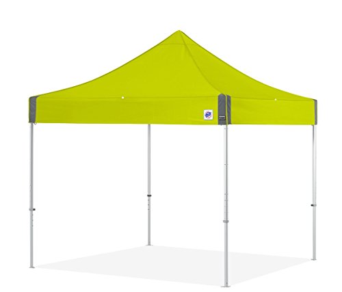 E-Z UP Endeavor Instant Shelter Canopy, 10' x 10', Octagonal-Legged Aluminum Frame, Professional Grade Limeade Top, 100 Sq' of Shade