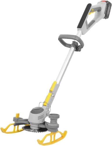 2-in-1 21V Cordless Grass Trimmer with 3 Replaceable Blades