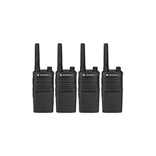 Motorola RMU2040 Two Way Radio Walkie Talkies 4 Pack Black (Renewed)