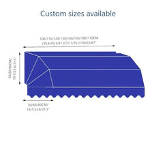 Curved Retractable Awning - Outdoor Foldable Sunshade Shelter for Residential and Commercial Use(140x60x60Cm)