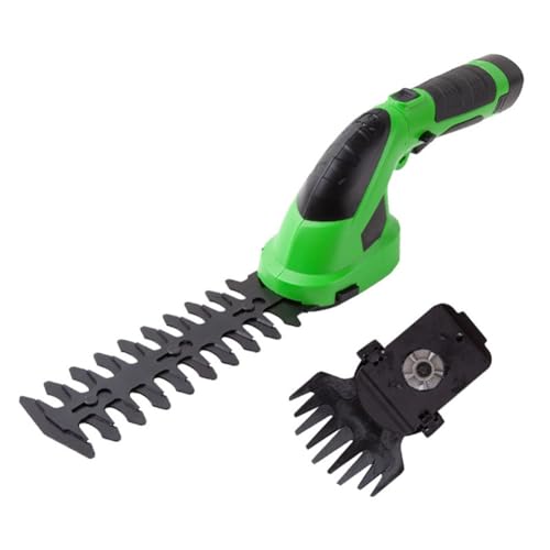 MVNOIRE 7.2V Li- Grass Trimmer Electric Hedge 2 in 1 Lawn Mower Garden Tools Pruning Shears Scissors