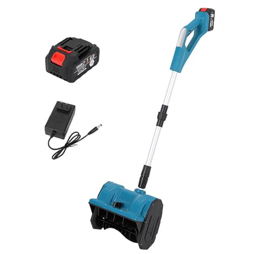 Electric Snow Removal Thrower, Flexible Snow Thrower with 26ft Throw Distance, Compact & Lightweight Snow Blower for Patio, Deck, Driveway(One Battery)