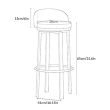 IPSU Swivel Bar Stools Set of 4 Green