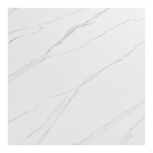 Leilani Square Dining Table (42") White, White Dining Table, Modern Style, Faux Marble Sintered Stone Square Shape Tabletop, Aluminum, Outdoor Dining, 42" W x 42" D x 30.2" H