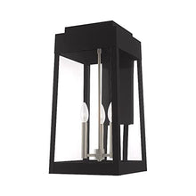 Livex Outdoor Wall Lantern 20" Three Light Satin Brass