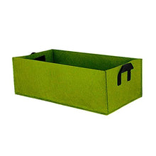 BBYYDS Felt Grow Bag Rectangle Planting Nursery Pot Outdoor Garden Flower with Handle Vegetable Containe