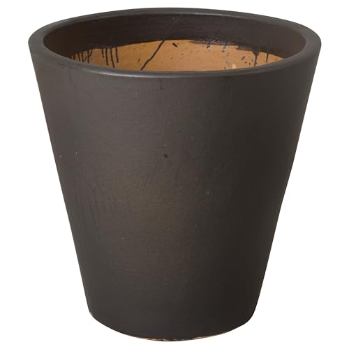 Emissary - Tappered Planter Largest, Matte Black 26x26 H