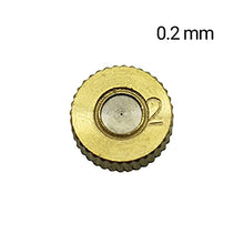 Gardening Irrigation Dripper 3/16 Inch External Thread Atomizing Nozzle Brass Atomizing Cooling Dust Sprayer Garden Irrigation Nozzle 500 Pcs (Color : 0.2mm)