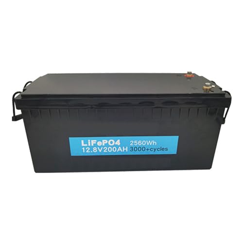 WSDAV 12.8 Volt Energy Storage Battery 12.8V 150Ah 200Ah Large Capacity LiFePO4 Battery with Handle for 1900W 2600W Motor,12.8v200ah