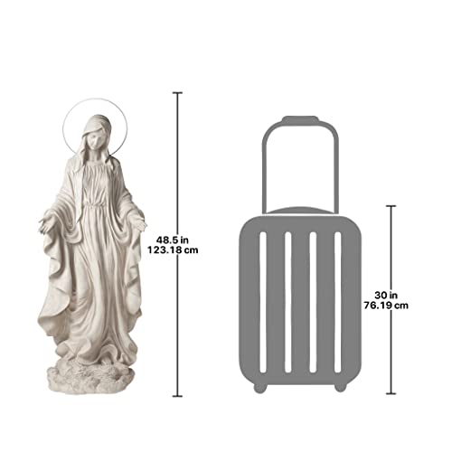 Design Toscano The Blessed Virgin Mary Heavens Light Statue Antique Stone
