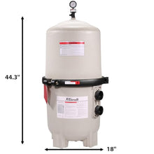 XtremepowerUS DE Pool Filter 60 Sq Ft 120 GPM for In-Ground Pool & Spa