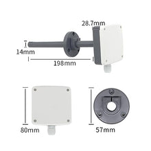 RQGYUPJBD Pipeline Wind Speed Sensor Transmitter Anemometer Duct Type Anemometer 4-20mA Anemometer for Environmental Protection(0-10v Output,0-1m per s)