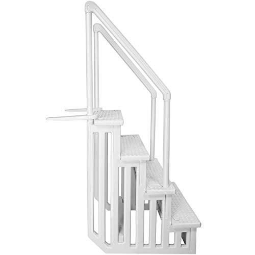 Goodyusstore Above Ground Pool Ladder White