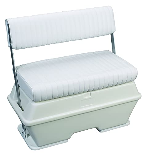 Moeller Deluxe 72-Quart Swing Back Cooler Livewell Boat Seat Green