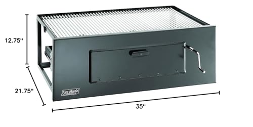 Fire Magic Legacy 3334 Lift-A-Fire Charcoal Grill Slide-in Black