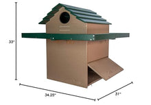 JCs Wildlife X Large Deluxe Poly Barn Owl Box with Exercise Platform Multicolored