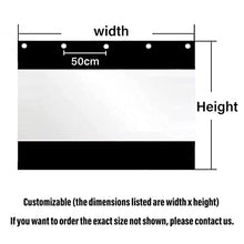 Outdoor Transparency Tarpaulin, Splicing PVC Curtain Windproof Panels, for Patio Pergola LOTCX(8.5x3m/27.88x9.84ft)